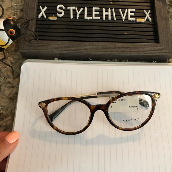 Versace Accessories - Versace turtoise cat eye frames